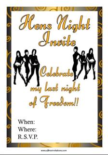 Hens night / bachelorette parties